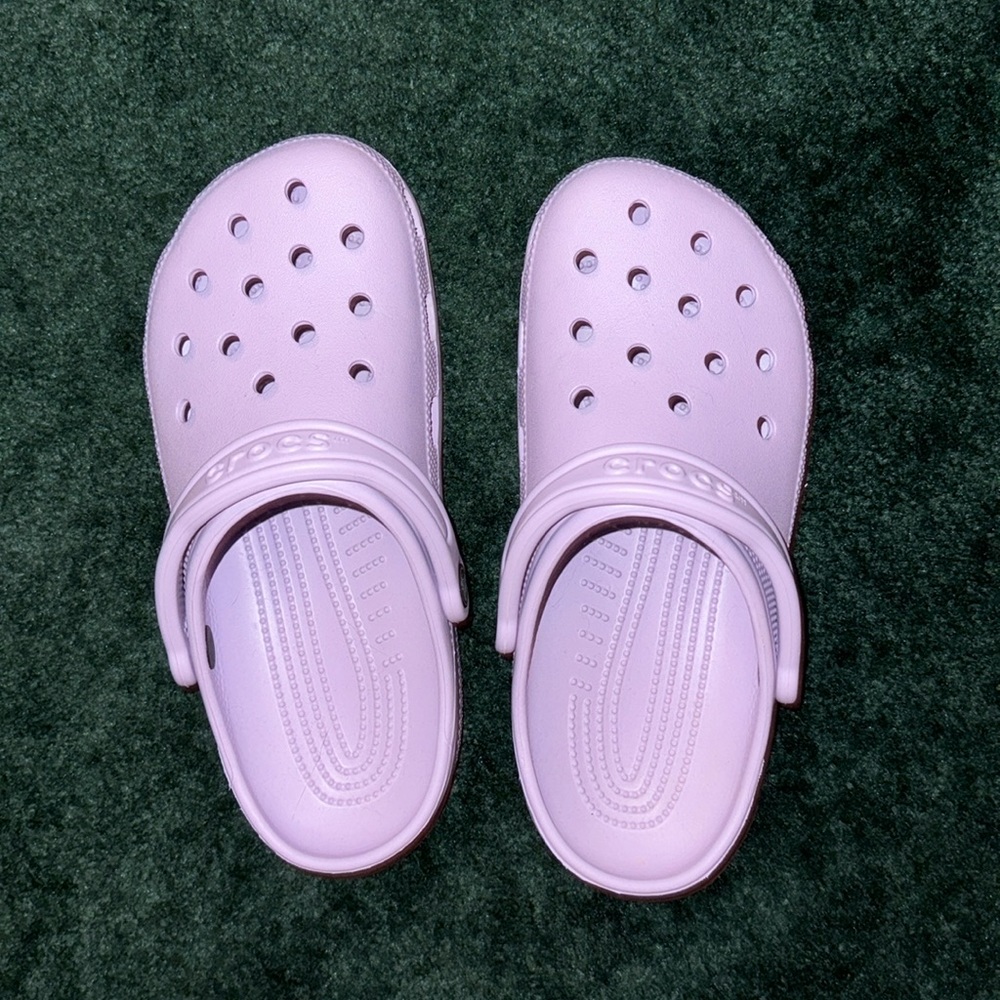 Purple crocs